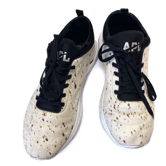 APL Athletic Propulsion Labs Pony Calf Hair Animal Print Sneaker Size 10 - Picture 1 of 14